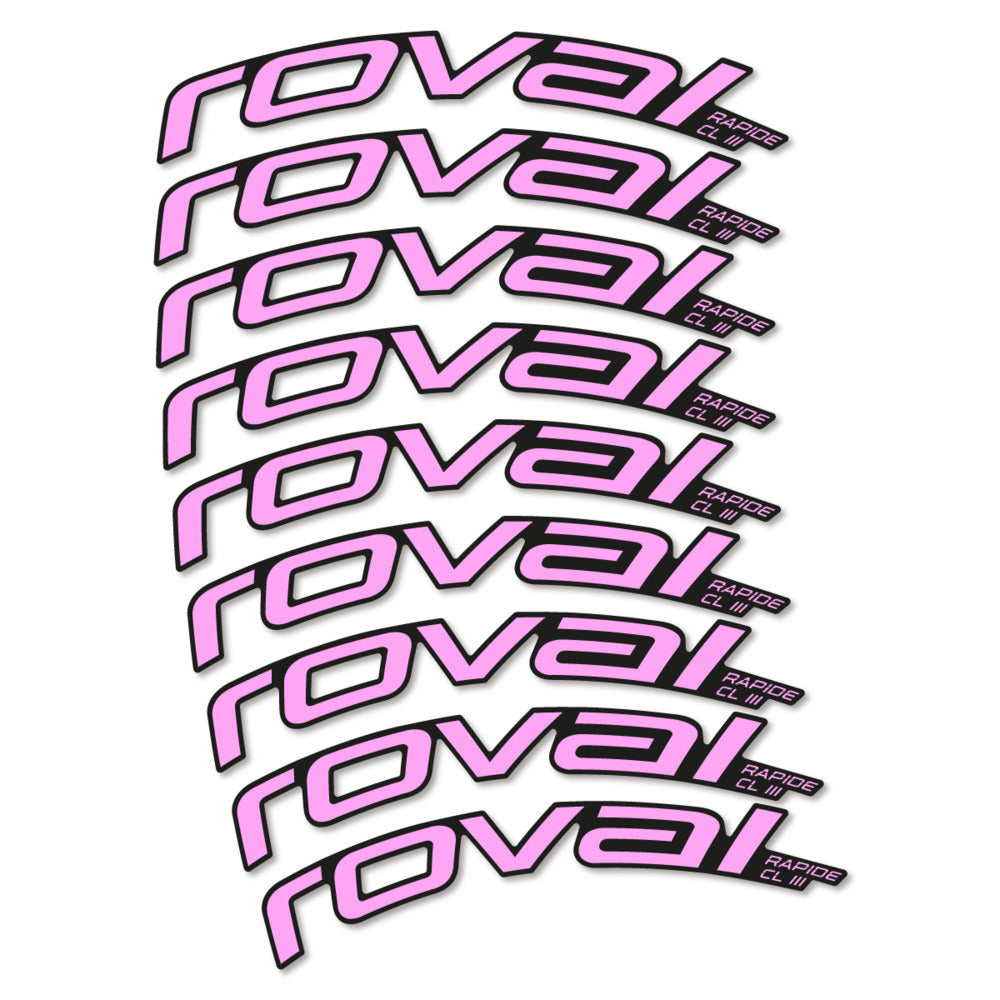 Stickers Roval Rapide CL III 2026 compatibles - Autocollants roue vélo route