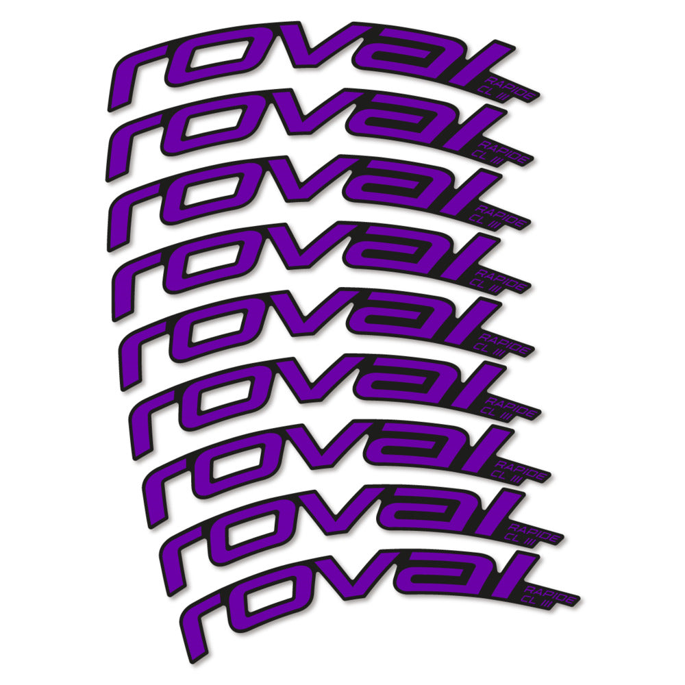 Stickers Roval Rapide CL III 2026 compatibles - Autocollants roue vélo route