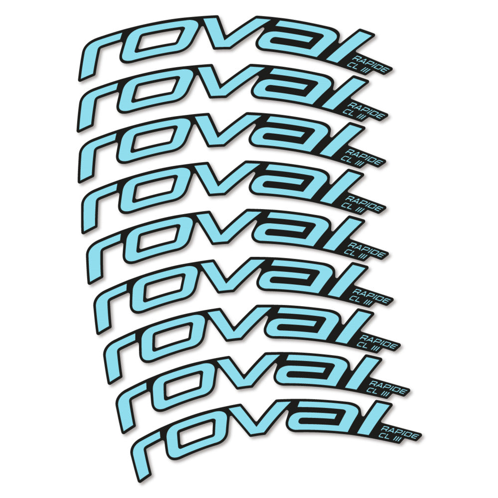 Stickers Roval Rapide CL III 2026 compatibles - Autocollants roue vélo route