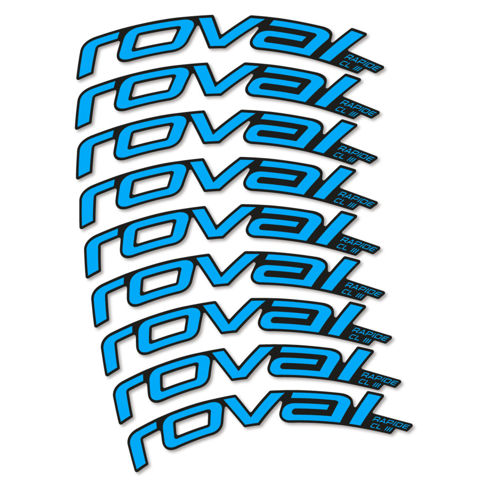 Stickers Roval Rapide CL III 2026 compatibles - Autocollants roue vélo route