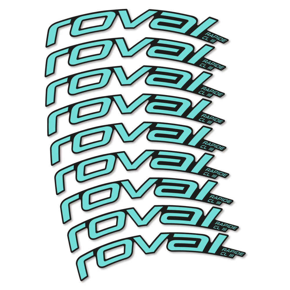 Stickers Roval Rapide CL III 2026 compatibles - Autocollants roue vélo route
