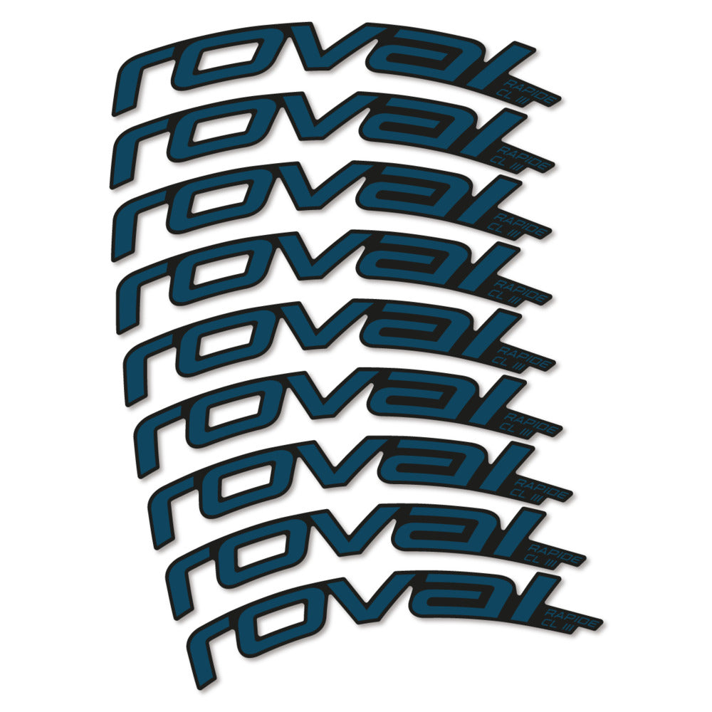 Stickers Roval Rapide CL III 2026 compatibles - Autocollants roue vélo route