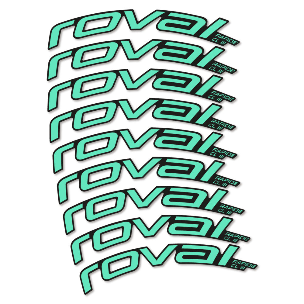 Stickers Roval Rapide CL III 2026 compatibles - Autocollants roue vélo route