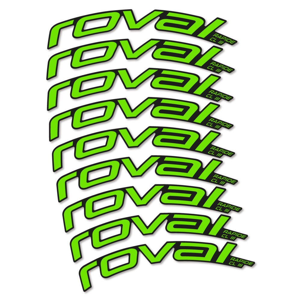 Stickers Roval Rapide CL III 2026 compatibles - Autocollants roue vélo route