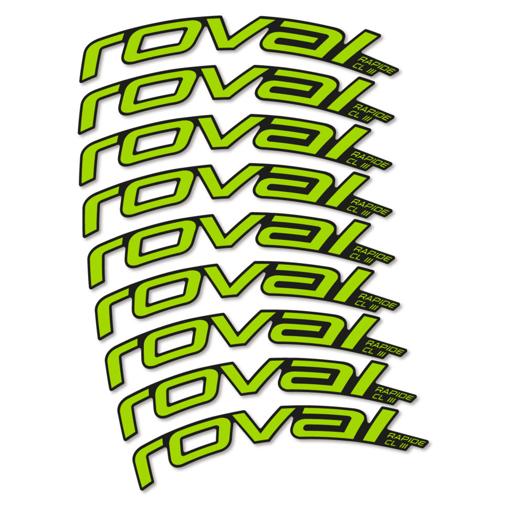 Stickers Roval Rapide CL III 2026 compatibles - Autocollants roue vélo route