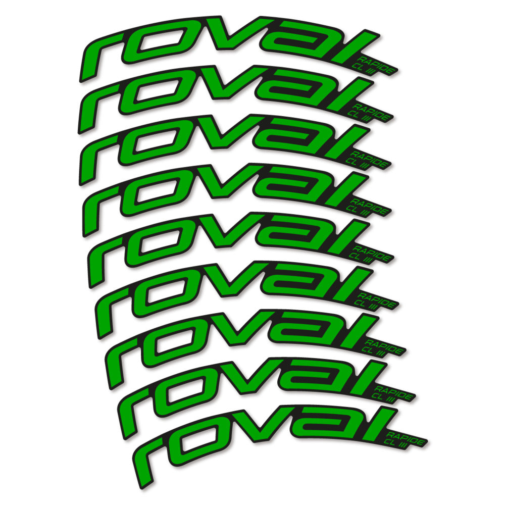 Stickers Roval Rapide CL III 2026 compatibles - Autocollants roue vélo route