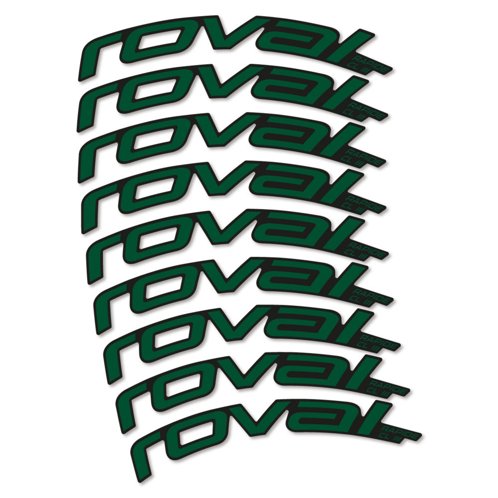 Stickers Roval Rapide CL III 2026 compatibles - Autocollants roue vélo route