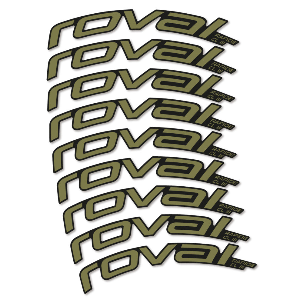 Stickers Roval Rapide CL III 2026 compatibles - Autocollants roue vélo route