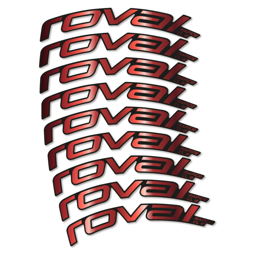 Stickers Roval Rapide CL III 2026 compatibles - Autocollants roue vélo route