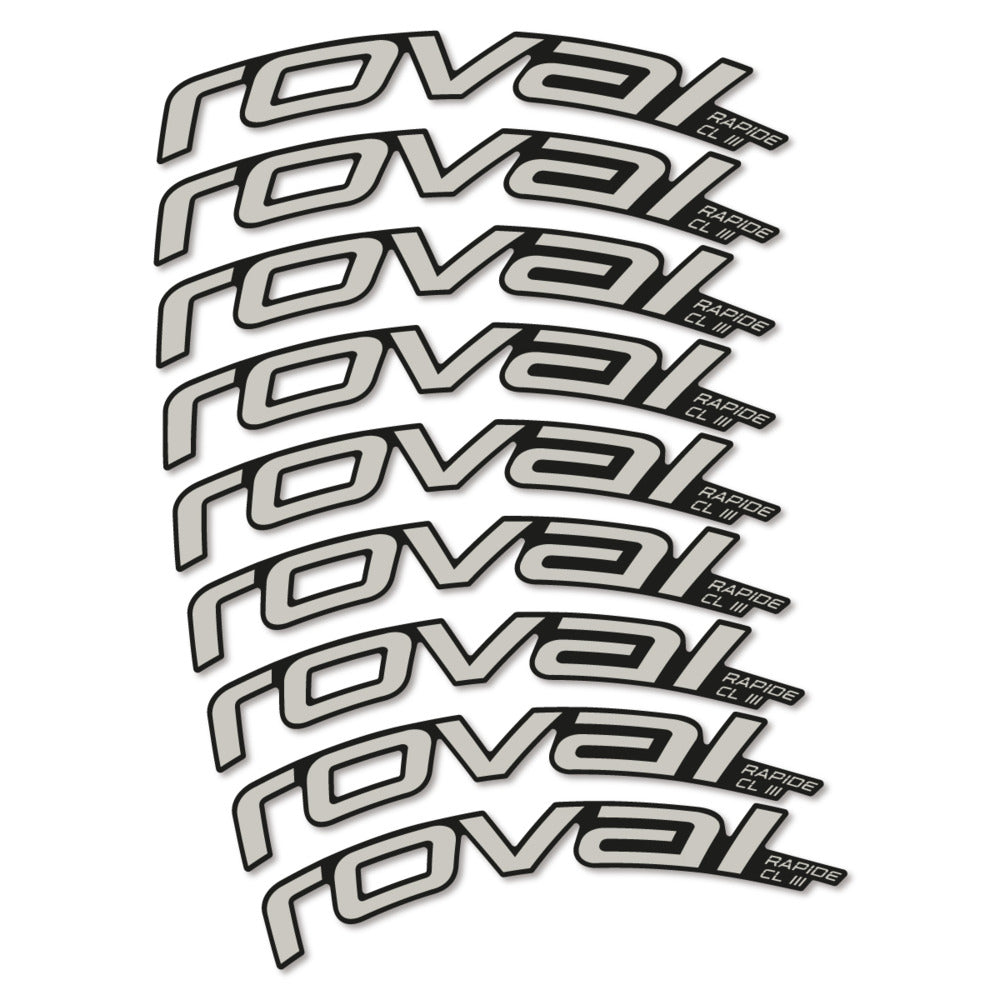 Stickers Roval Rapide CL III 2026 compatibles - Autocollants roue vélo route