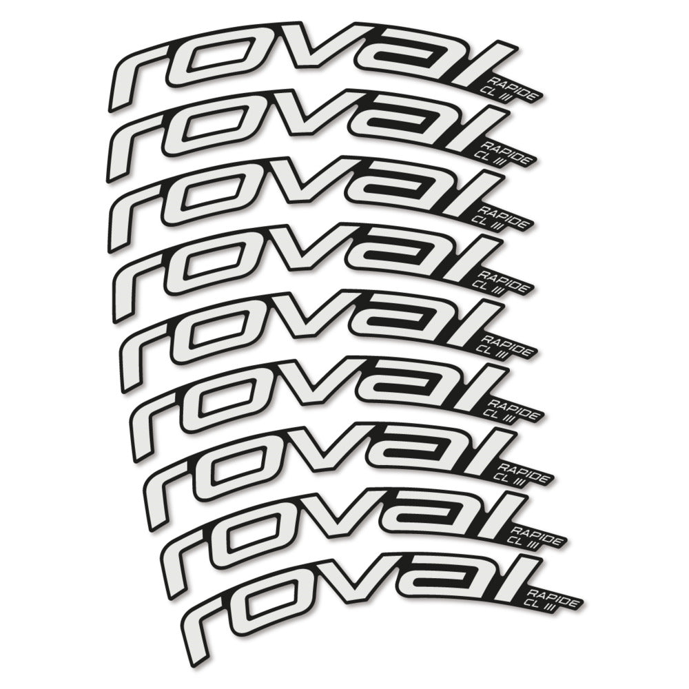 Stickers Roval Rapide CL III 2026 compatibles - Autocollants roue vélo route