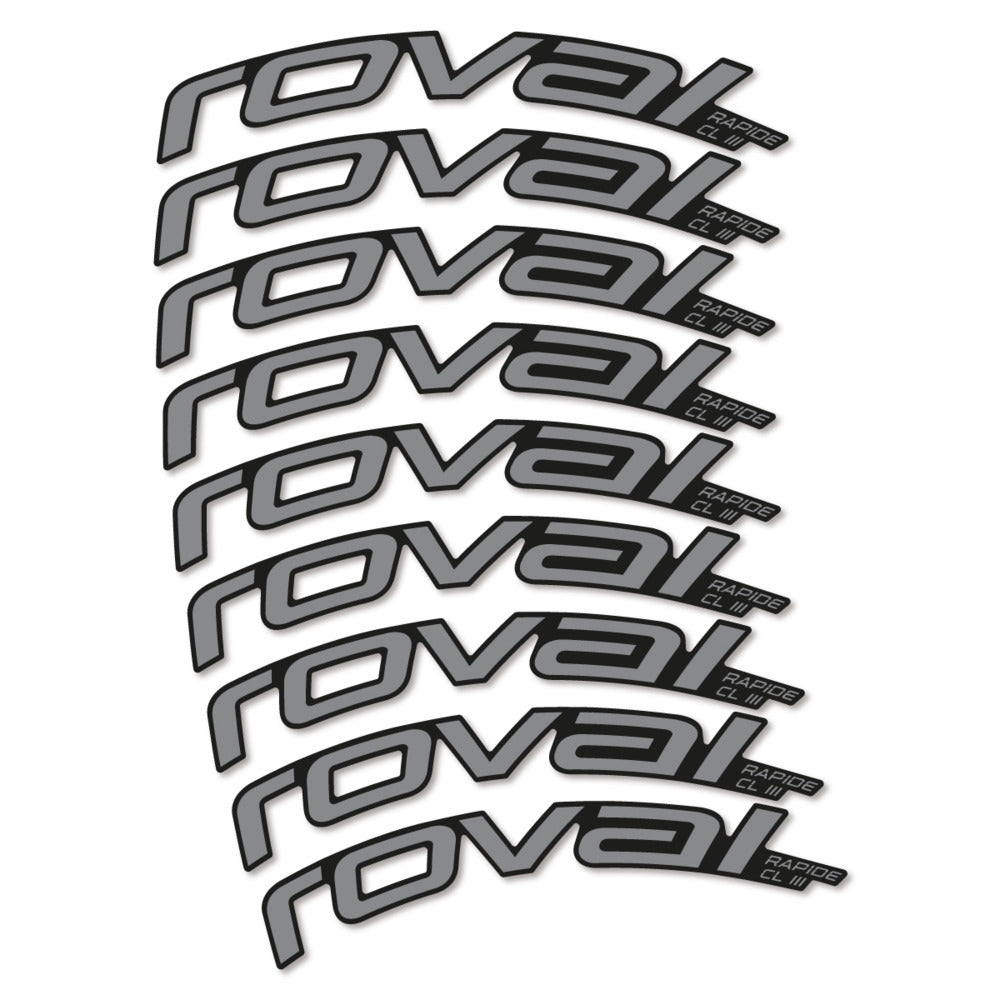 Stickers Roval Rapide CL III 2026 compatibles - Autocollants roue vélo route