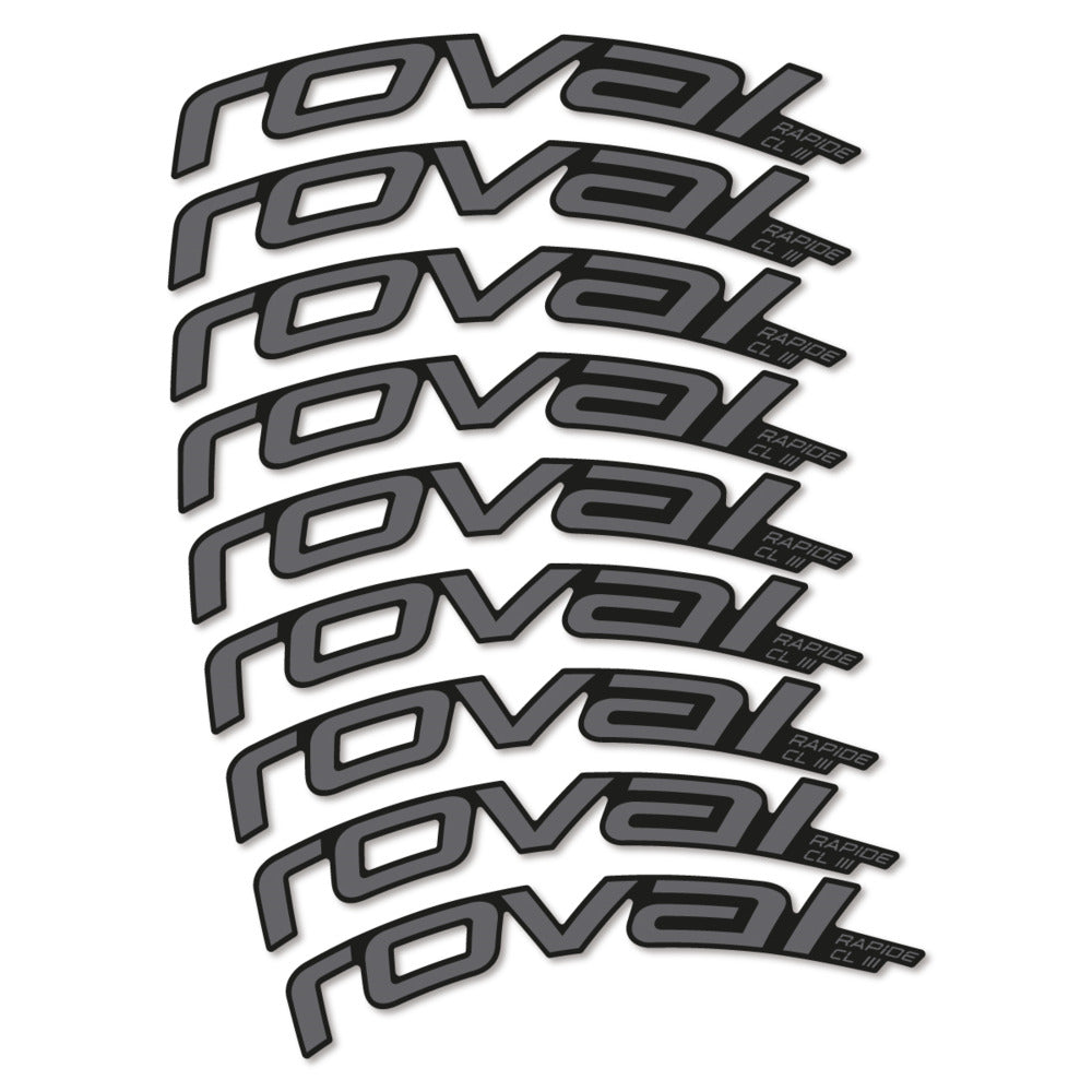 Stickers Roval Rapide CL III 2026 compatibles - Autocollants roue vélo route