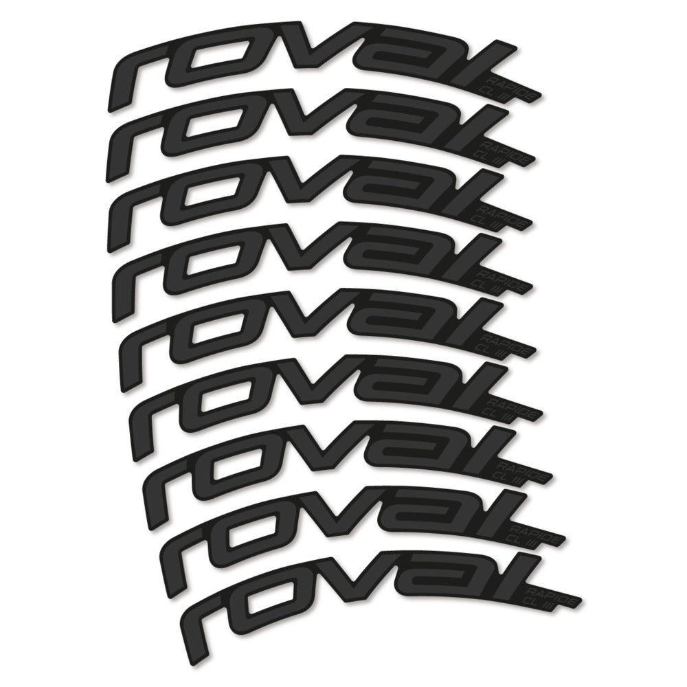 Stickers Roval Rapide CL III 2026 compatibles - Autocollants roue vélo route