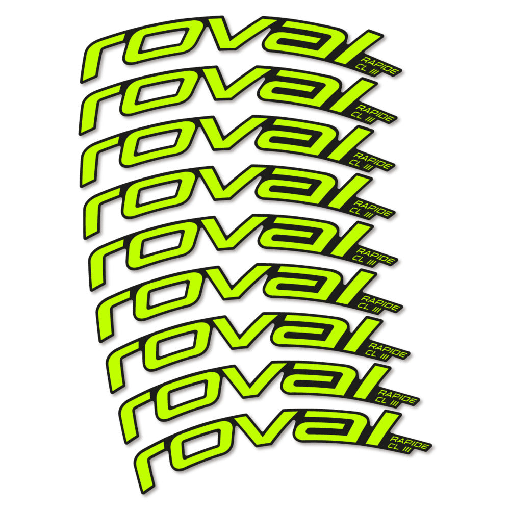 Stickers Roval Rapide CL III 2026 compatibles - Autocollants roue vélo route