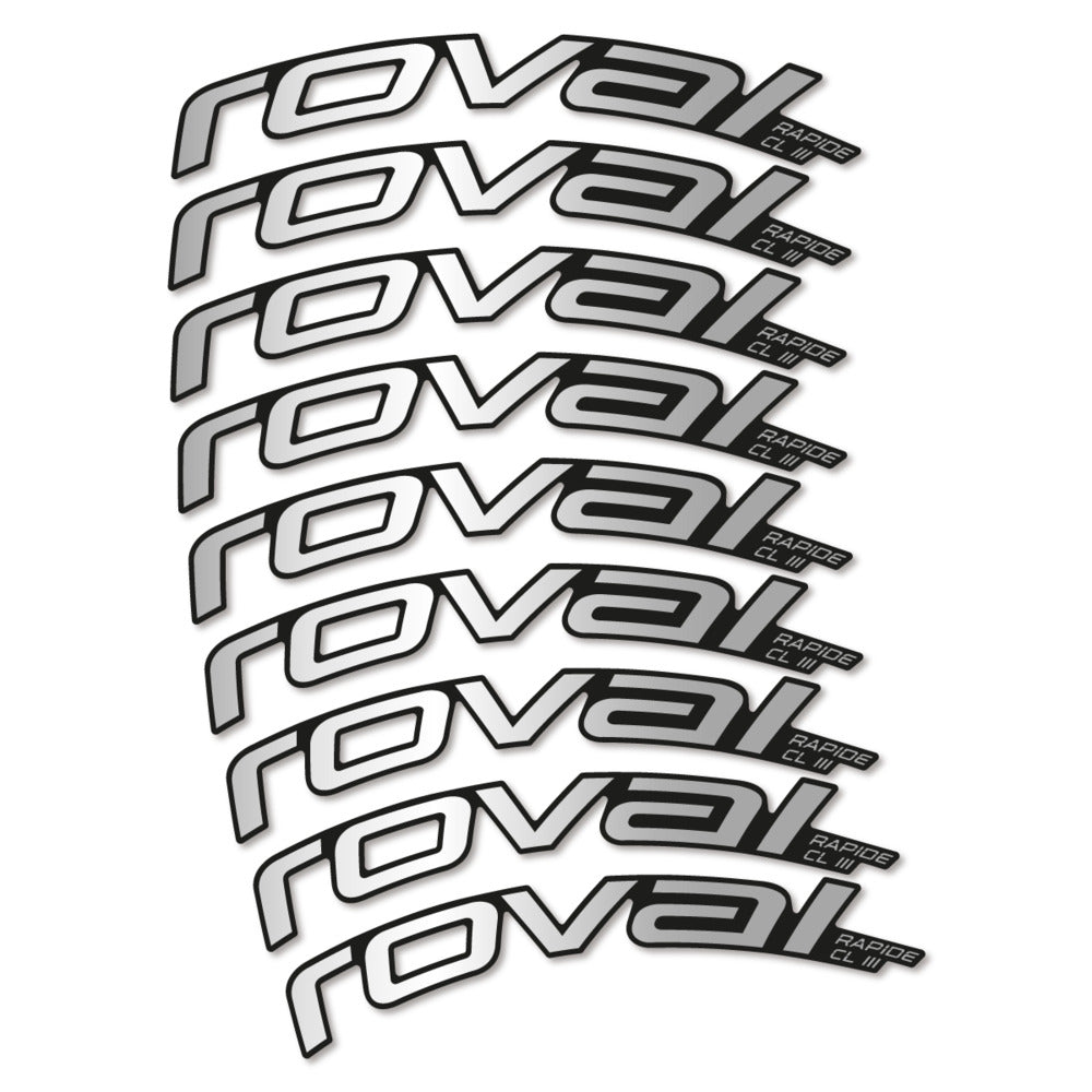 Stickers Roval Rapide CL III 2026 compatibles - Autocollants roue vélo route