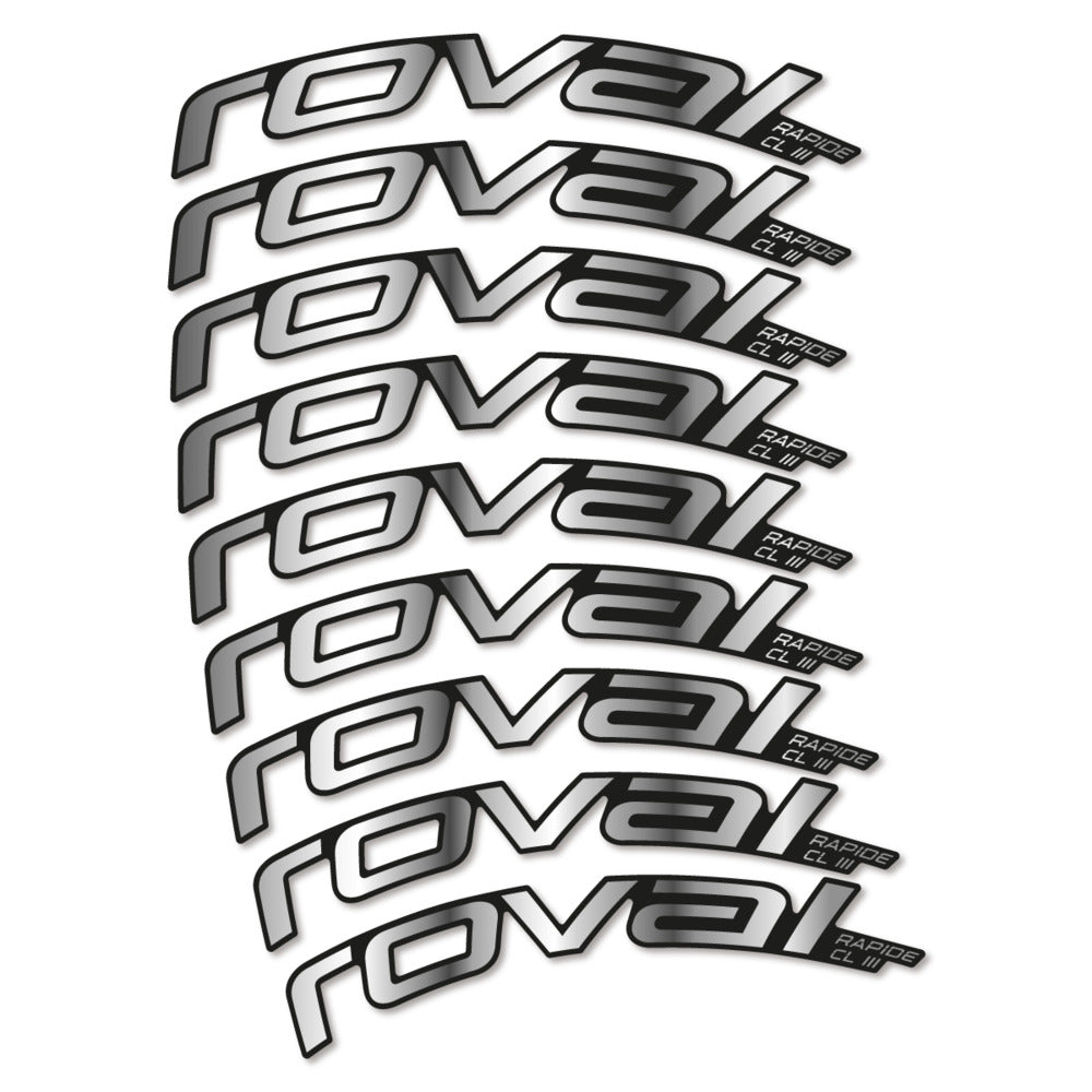 Stickers Roval Rapide CL III 2026 compatibles - Autocollants roue vélo route