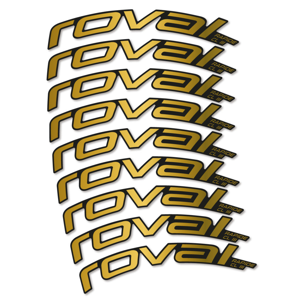 Stickers Roval Rapide CL III 2026 compatibles - Autocollants roue vélo route