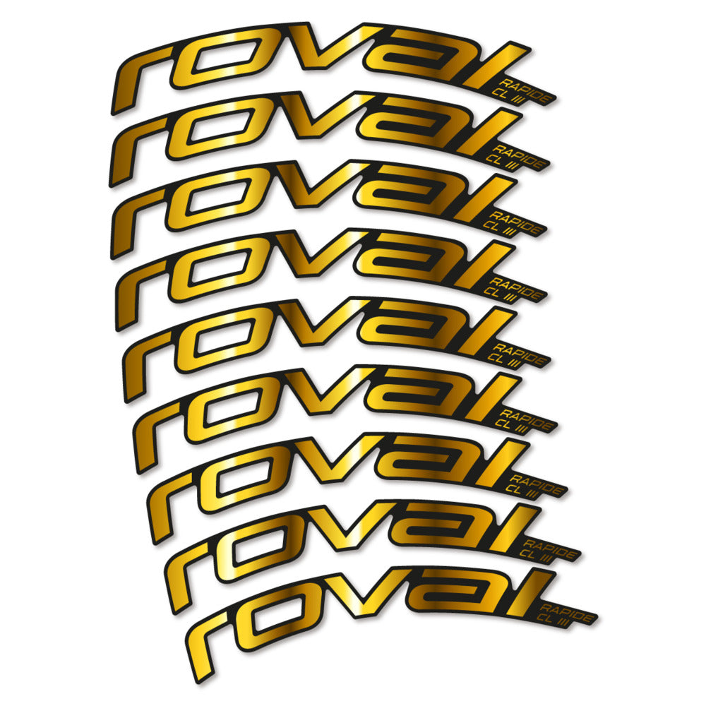Stickers Roval Rapide CL III 2026 compatibles - Autocollants roue vélo route