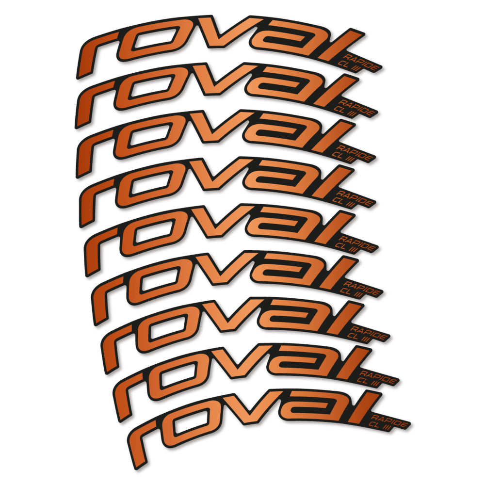 Stickers Roval Rapide CL III 2026 compatibles - Autocollants roue vélo route