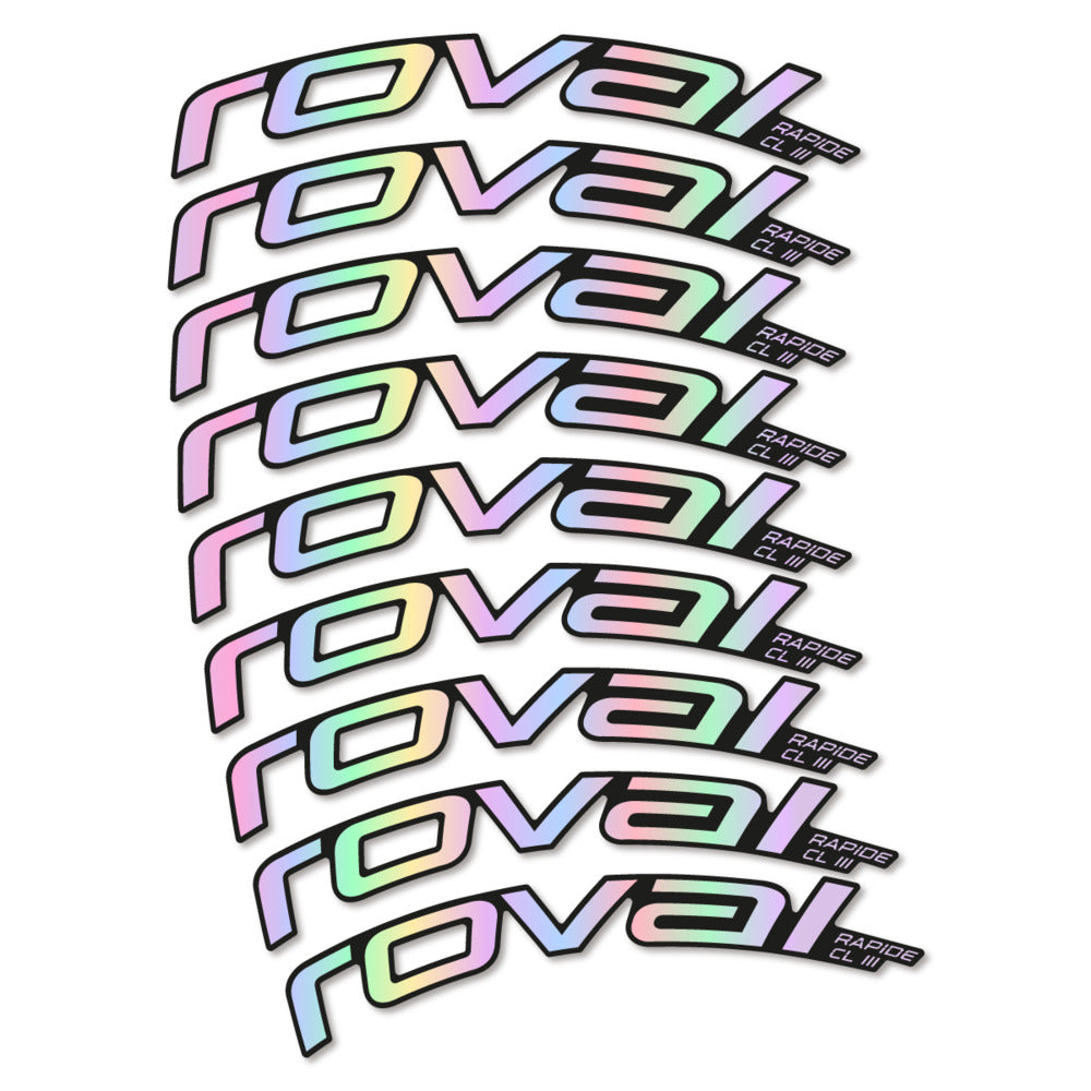 Stickers Roval Rapide CL III 2026 compatibles - Autocollants roue vélo route
