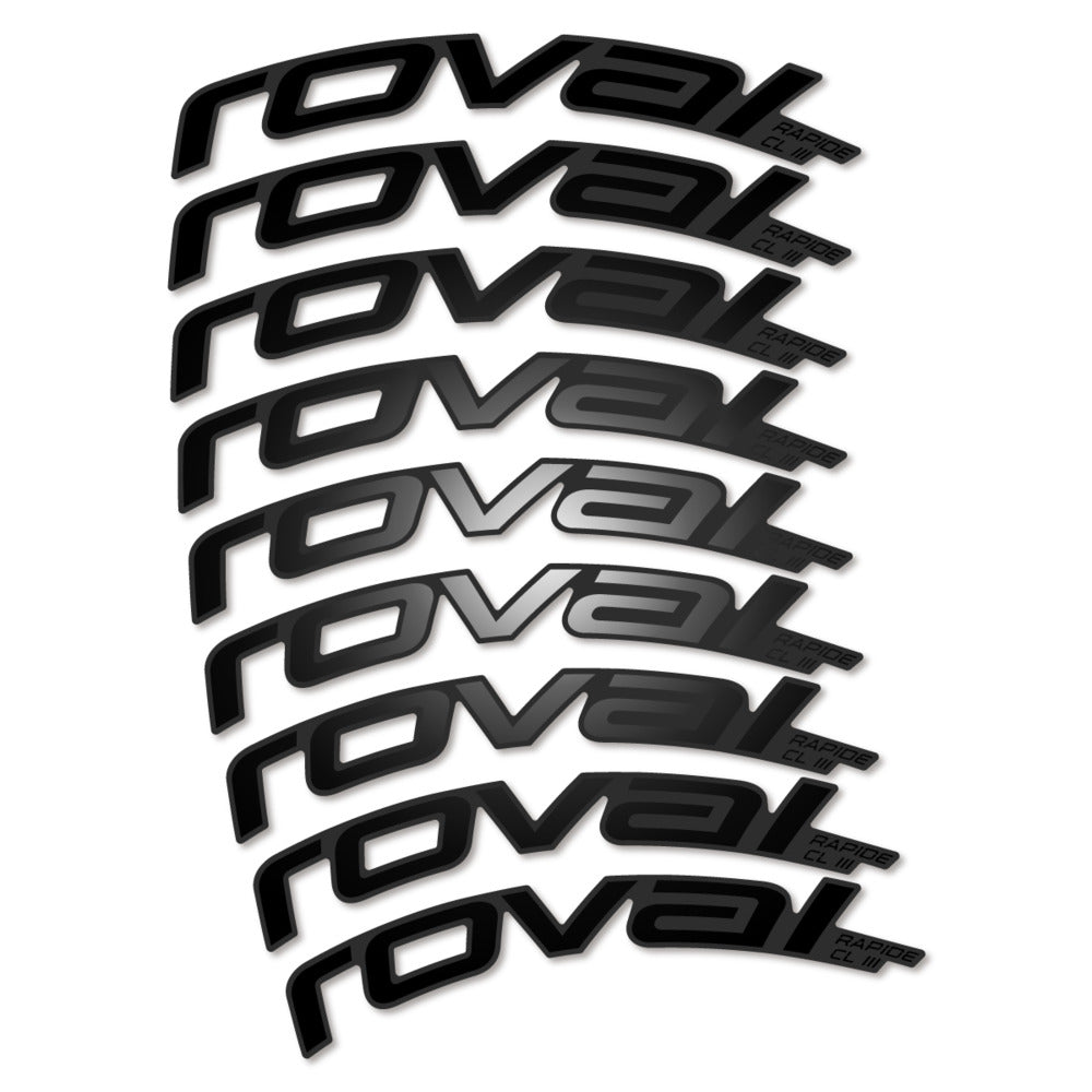 Stickers Roval Rapide CL III 2026 compatibles - Autocollants roue vélo route