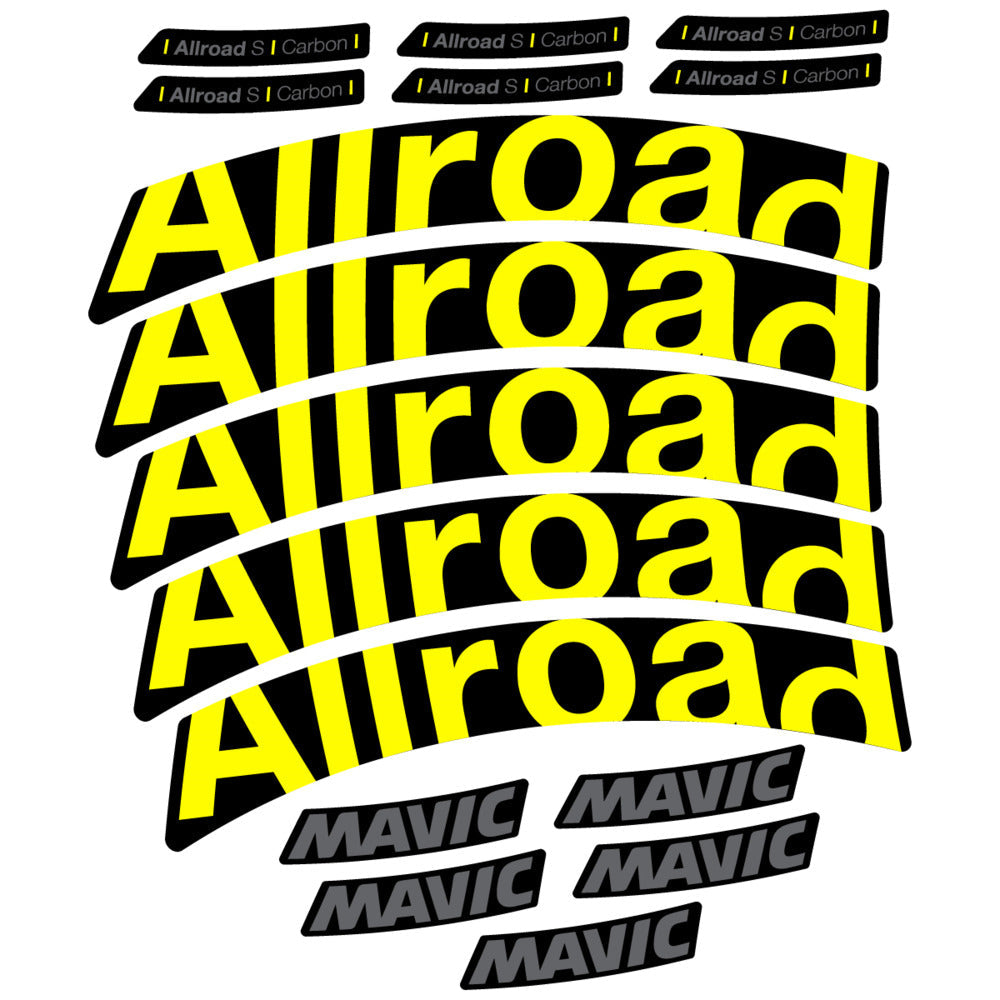 Stickers Compatible Decal Mavic Allroad S Carbon 2025 compatibles - Autocollants roue vélo route
