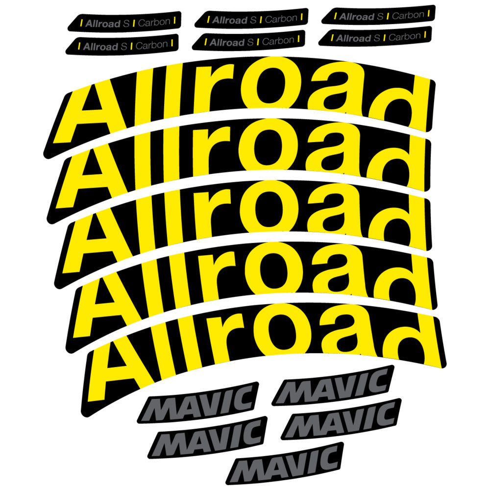 Stickers Compatible Decal Mavic Allroad S Carbon 2025 compatibles - Autocollants roue vélo route