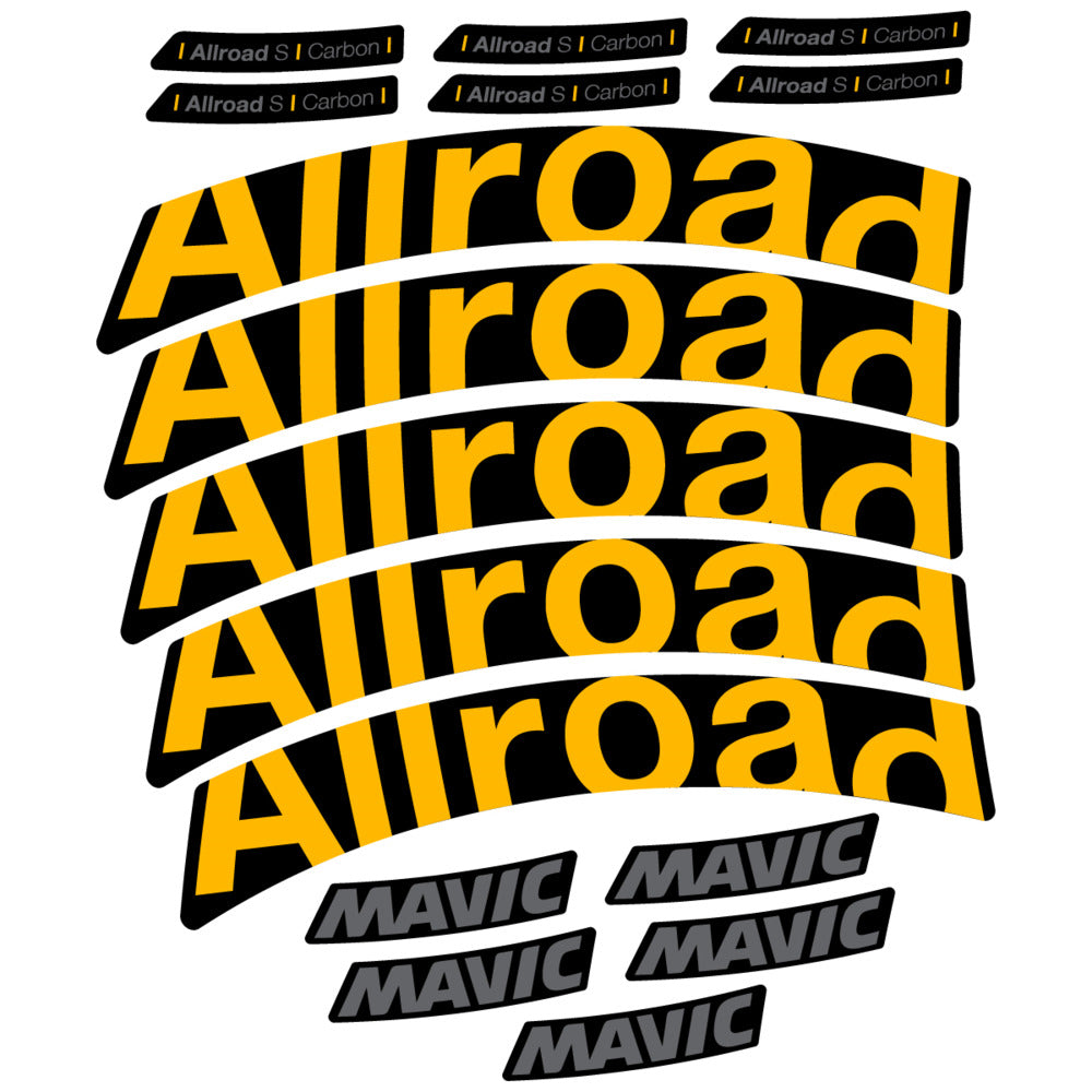 Stickers Compatible Decal Mavic Allroad S Carbon 2025 compatibles - Autocollants roue vélo route