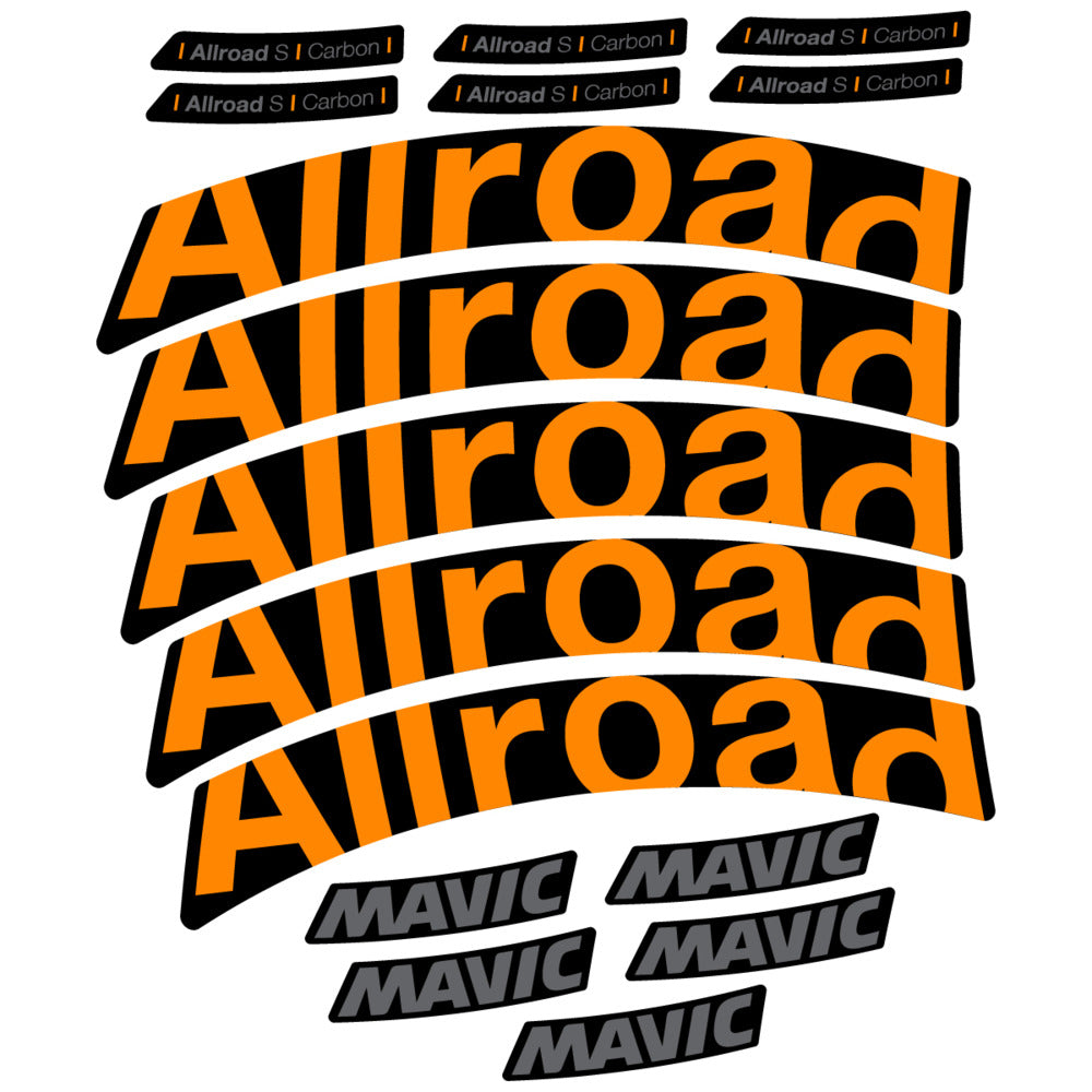 Stickers Compatible Decal Mavic Allroad S Carbon 2025 compatibles - Autocollants roue vélo route