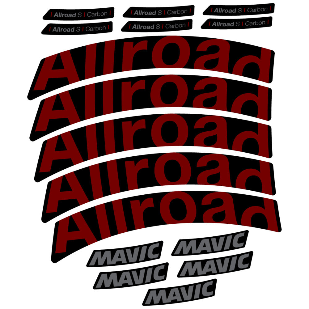 Stickers Compatible Decal Mavic Allroad S Carbon 2025 compatibles - Autocollants roue vélo route