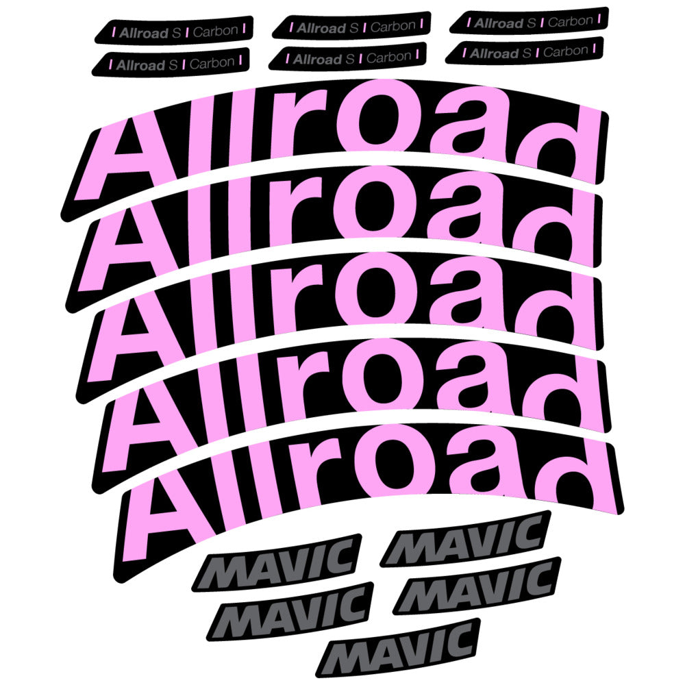 Stickers Compatible Decal Mavic Allroad S Carbon 2025 compatibles - Autocollants roue vélo route