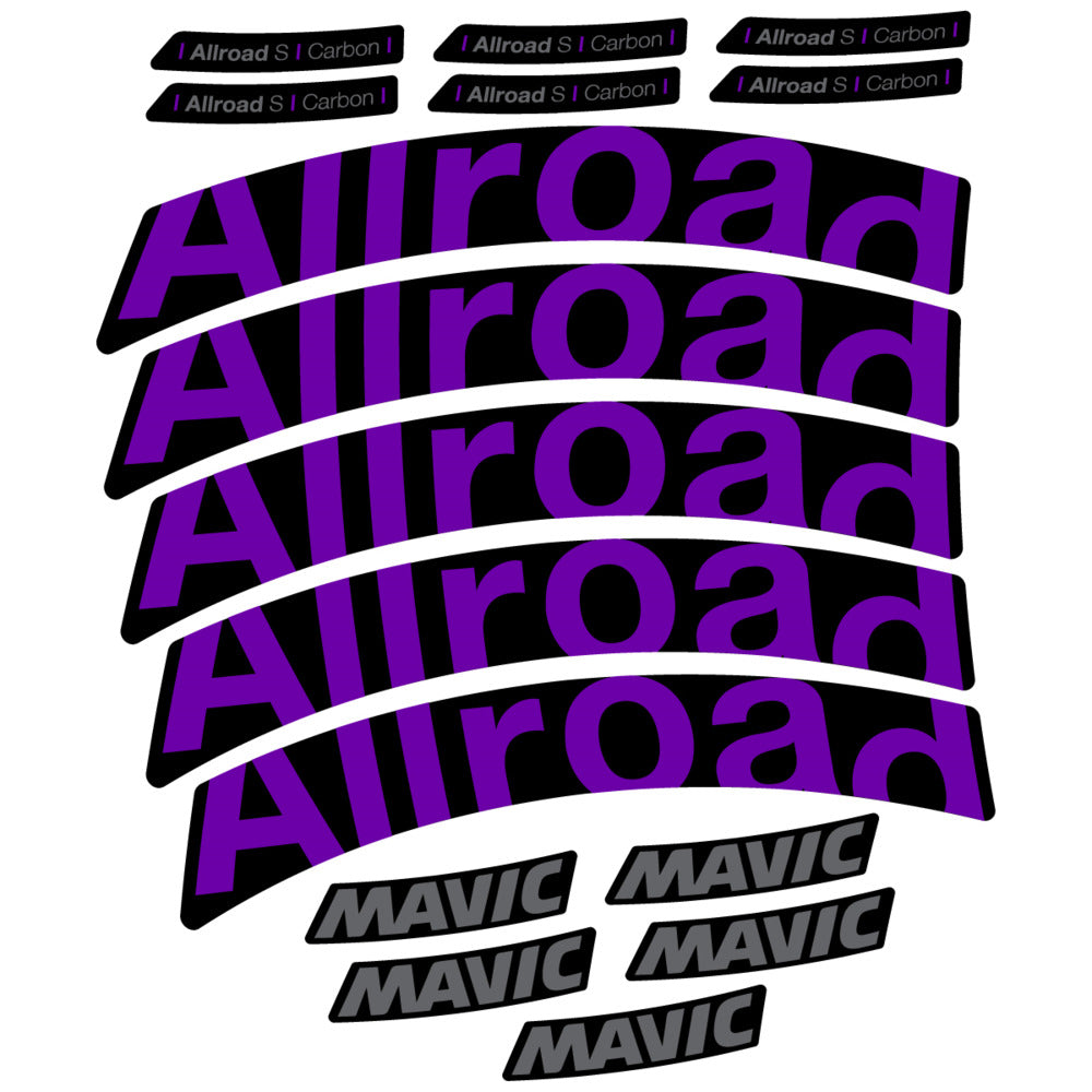 Stickers Compatible Decal Mavic Allroad S Carbon 2025 compatibles - Autocollants roue vélo route