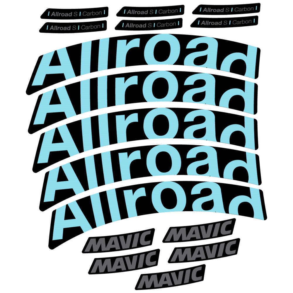 Stickers Compatible Decal Mavic Allroad S Carbon 2025 compatibles - Autocollants roue vélo route