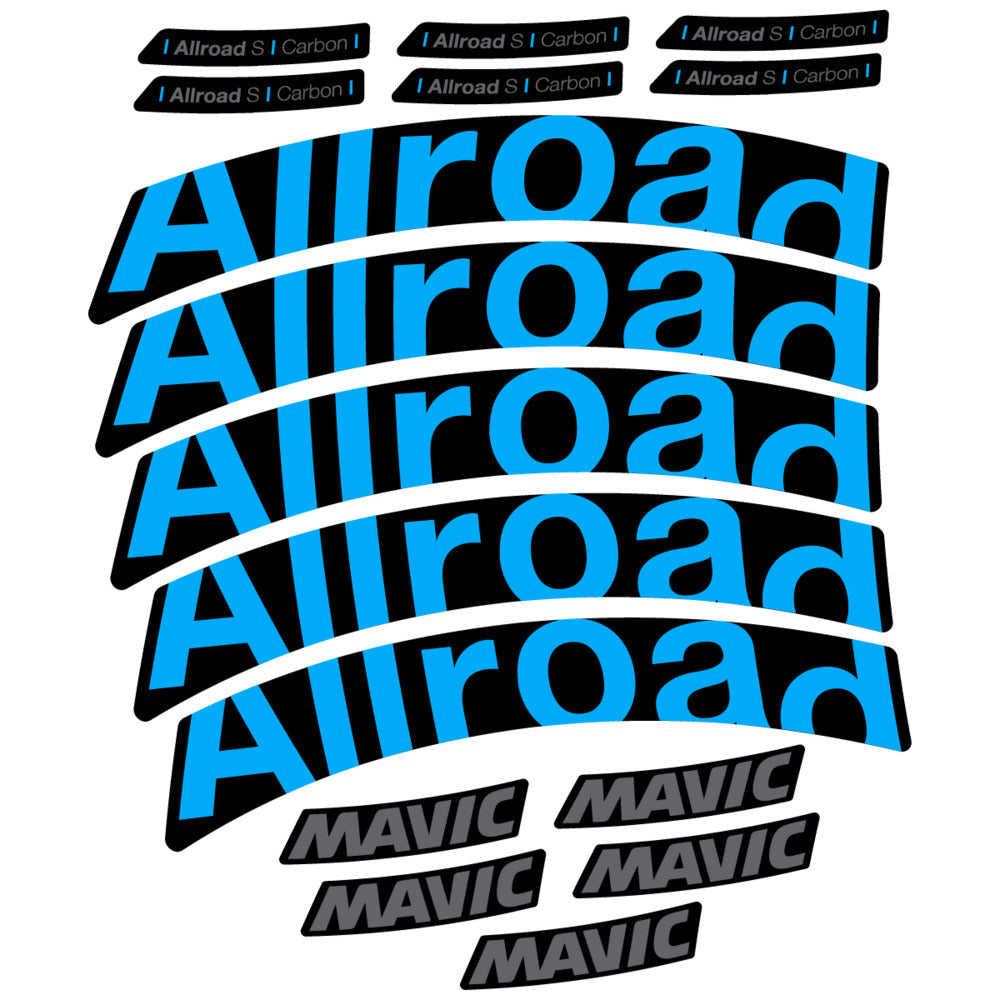Stickers Compatible Decal Mavic Allroad S Carbon 2025 compatibles - Autocollants roue vélo route
