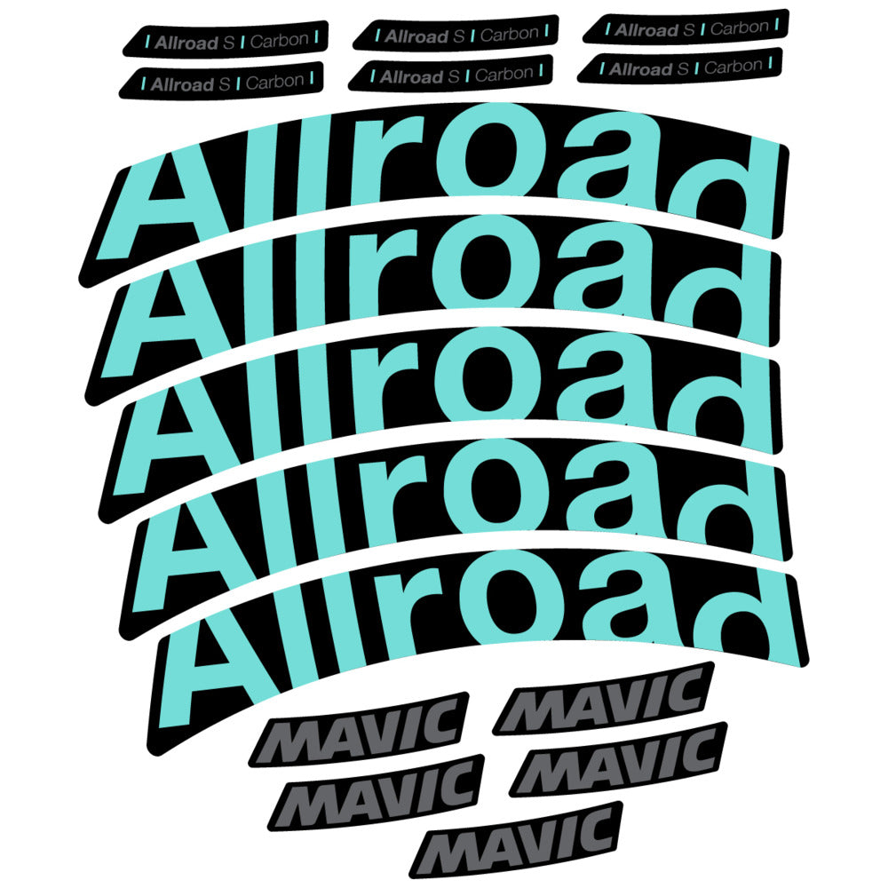 Stickers Compatible Decal Mavic Allroad S Carbon 2025 compatibles - Autocollants roue vélo route
