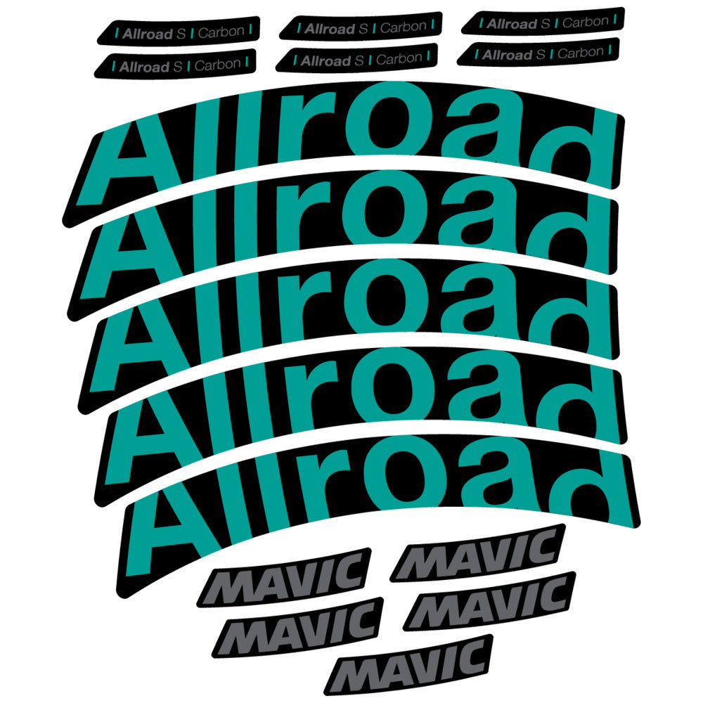 Stickers Compatible Decal Mavic Allroad S Carbon 2025 compatibles - Autocollants roue vélo route
