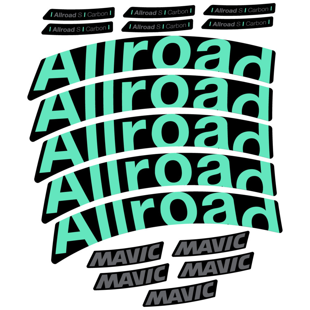 Stickers Compatible Decal Mavic Allroad S Carbon 2025 compatibles - Autocollants roue vélo route