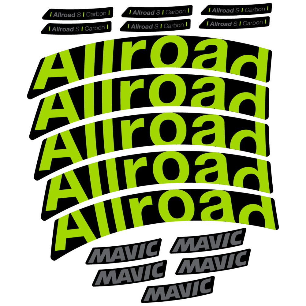 Stickers Compatible Decal Mavic Allroad S Carbon 2025 compatibles - Autocollants roue vélo route