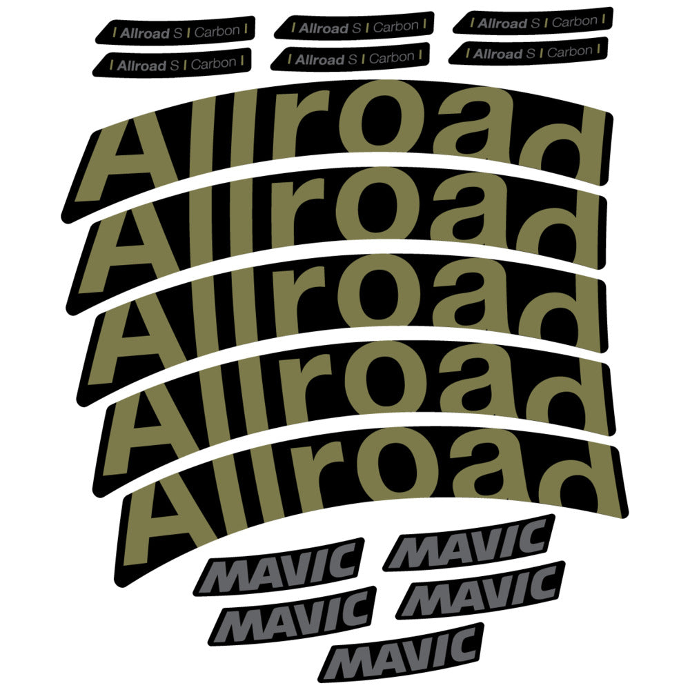 Stickers Compatible Decal Mavic Allroad S Carbon 2025 compatibles - Autocollants roue vélo route