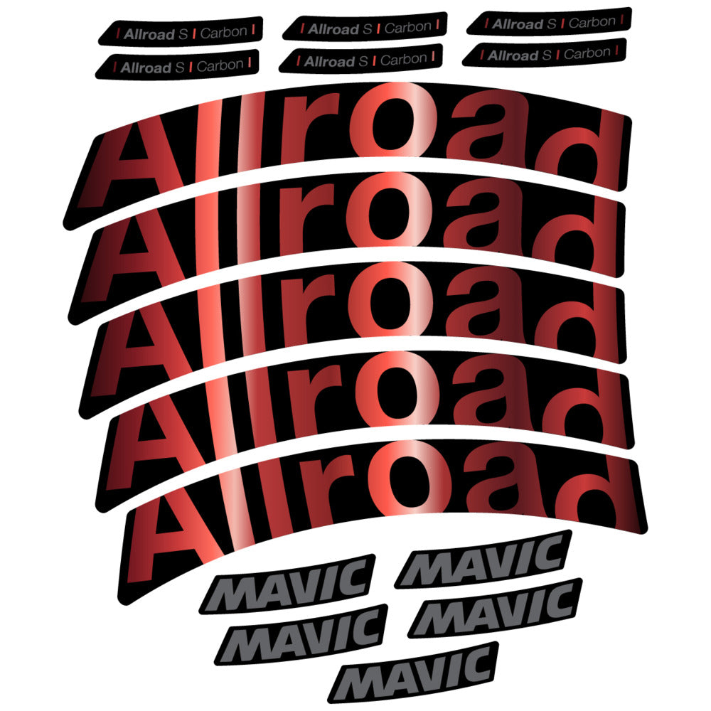 Stickers Compatible Decal Mavic Allroad S Carbon 2025 compatibles - Autocollants roue vélo route