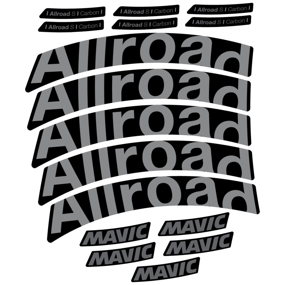 Stickers Compatible Decal Mavic Allroad S Carbon 2025 compatibles - Autocollants roue vélo route