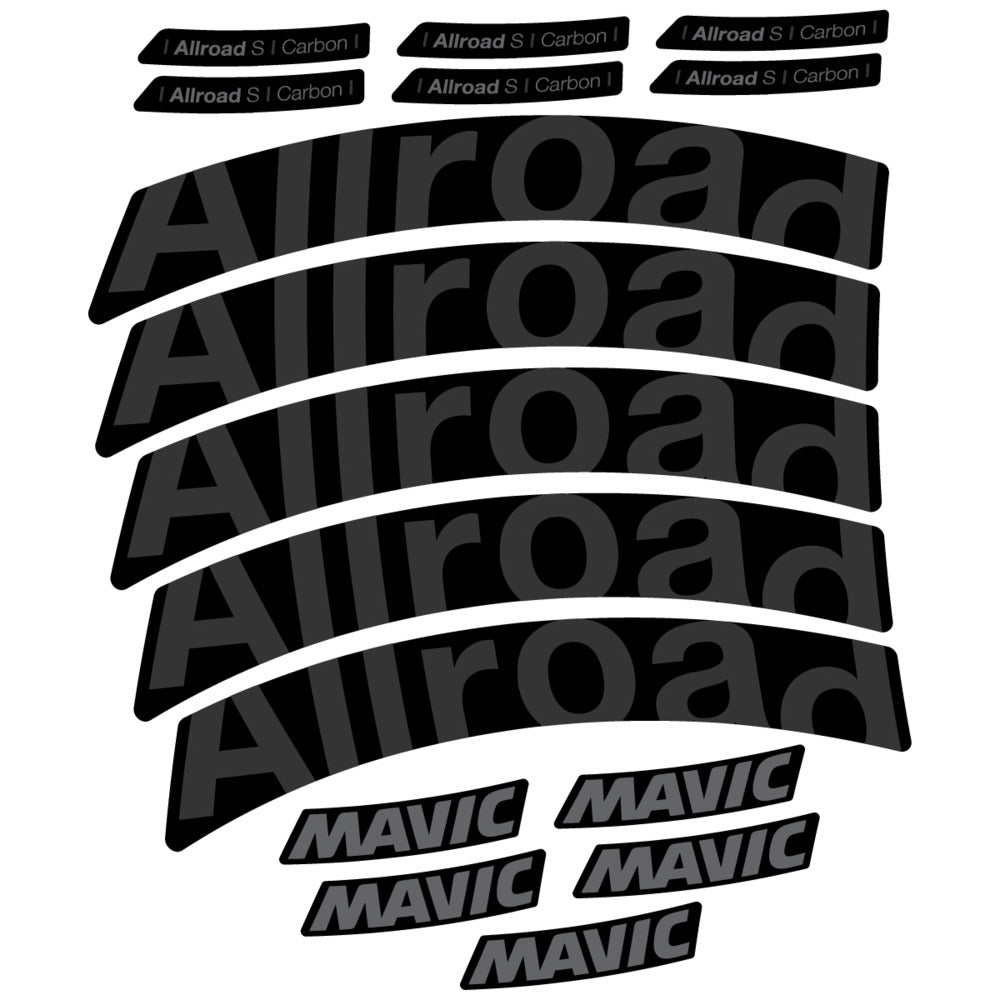 Stickers Compatible Decal Mavic Allroad S Carbon 2025 compatibles - Autocollants roue vélo route