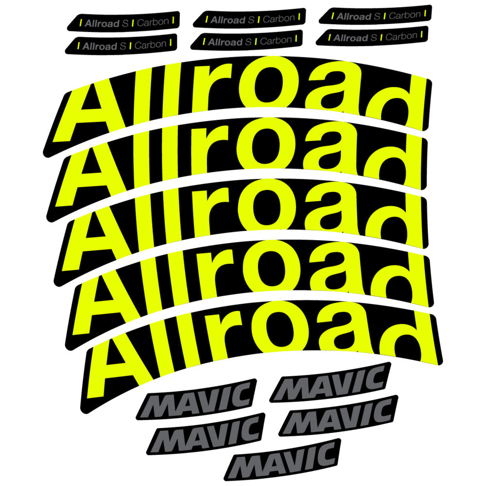 Stickers Compatible Decal Mavic Allroad S Carbon 2025 compatibles - Autocollants roue vélo route