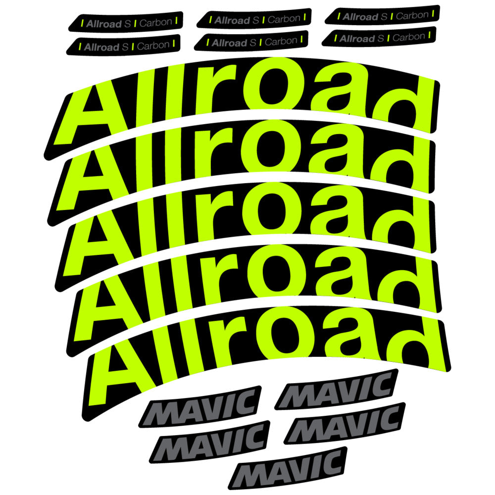 Stickers Compatible Decal Mavic Allroad S Carbon 2025 compatibles - Autocollants roue vélo route
