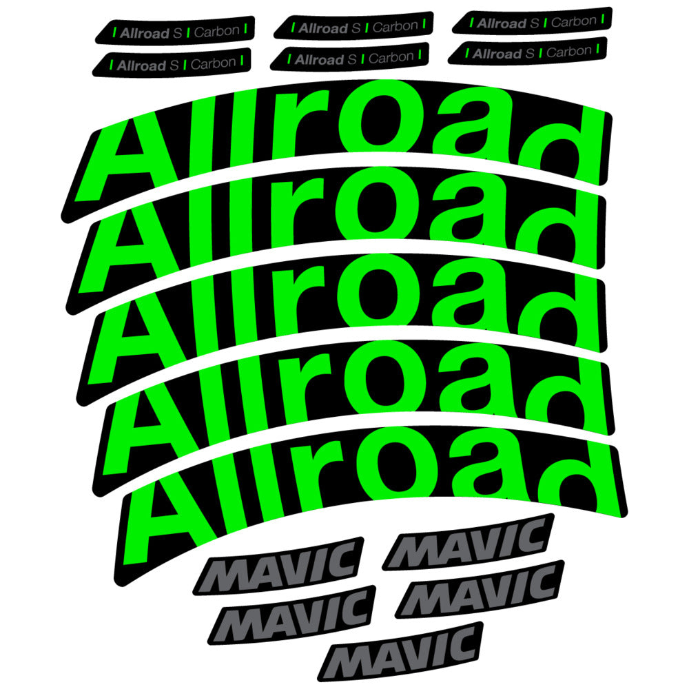 Stickers Compatible Decal Mavic Allroad S Carbon 2025 compatibles - Autocollants roue vélo route