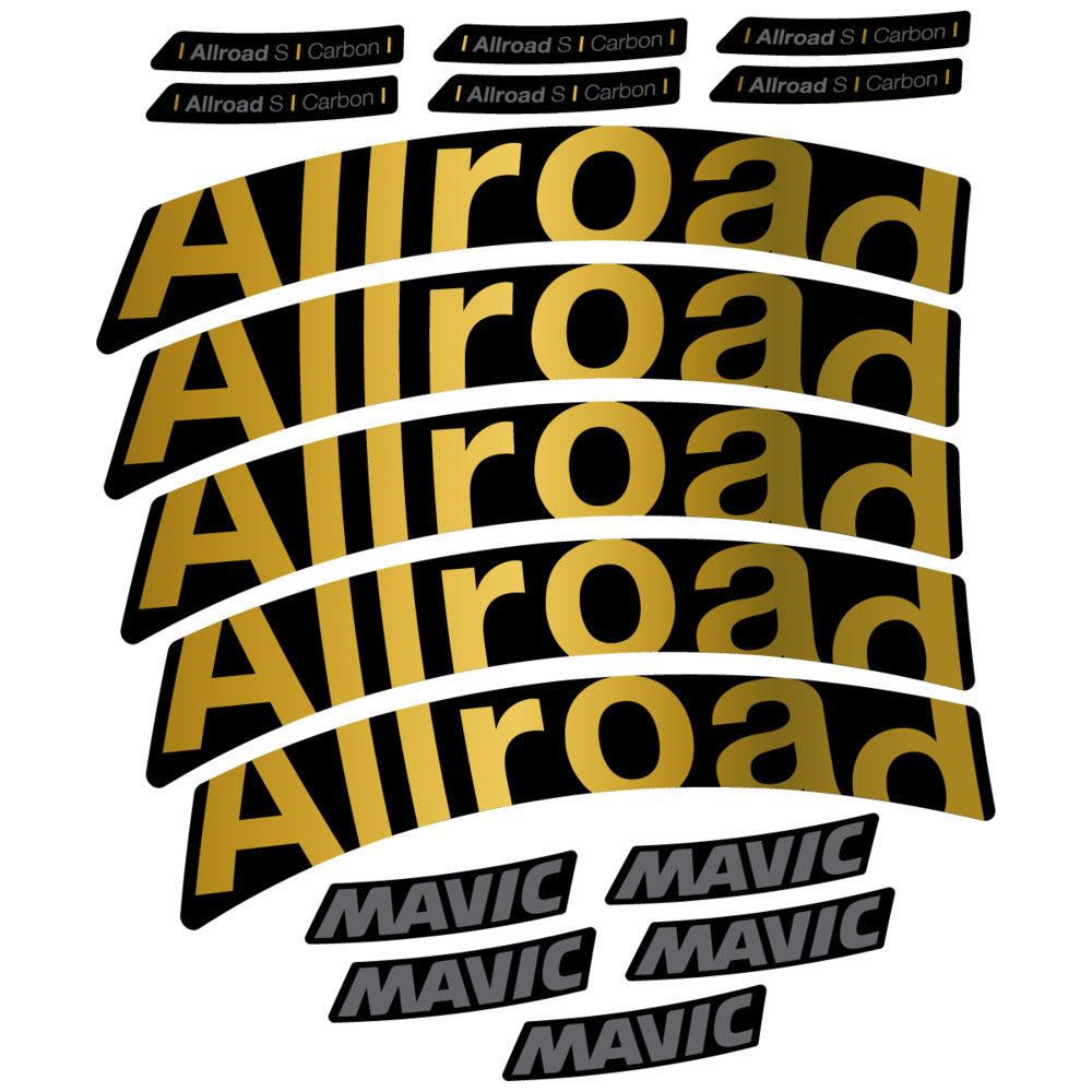 Stickers Compatible Decal Mavic Allroad S Carbon 2025 compatibles - Autocollants roue vélo route