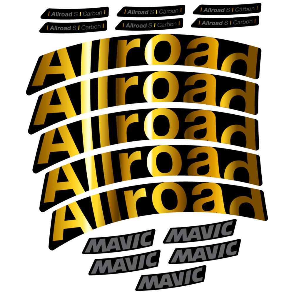 Stickers Compatible Decal Mavic Allroad S Carbon 2025 compatibles - Autocollants roue vélo route