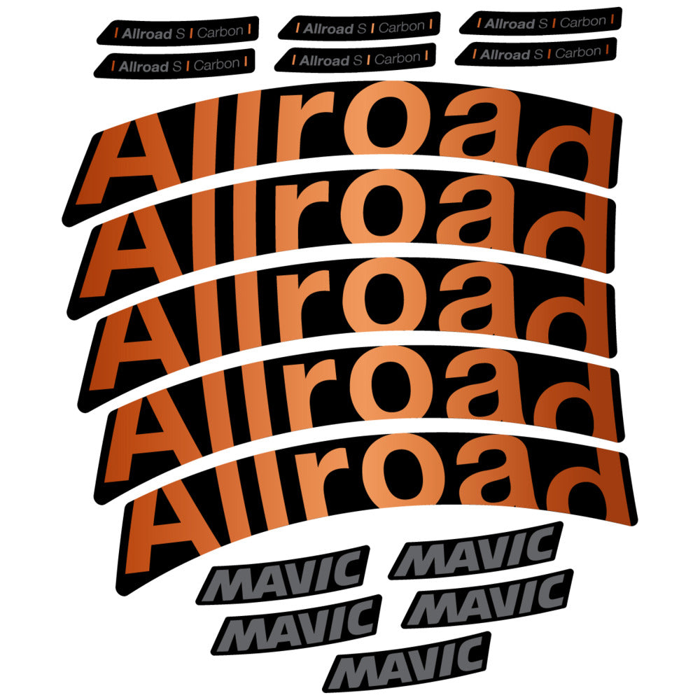 Stickers Compatible Decal Mavic Allroad S Carbon 2025 compatibles - Autocollants roue vélo route