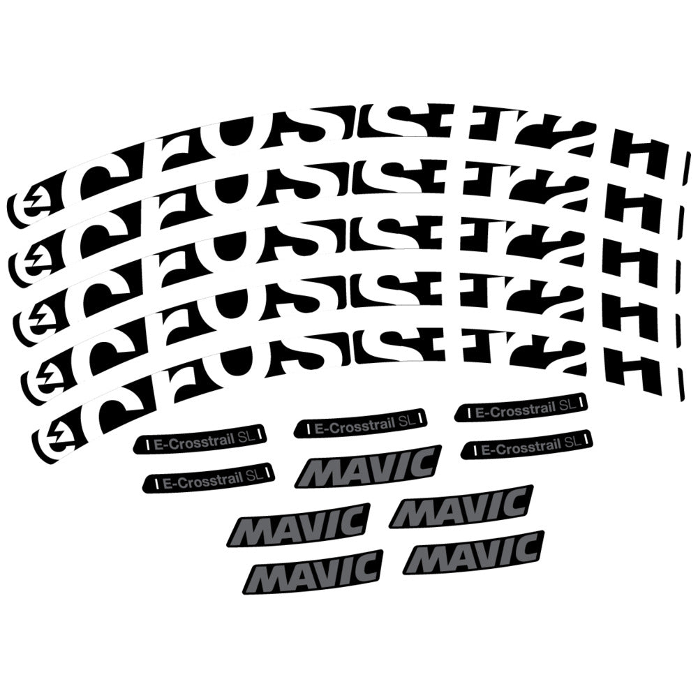Stickers Compatible Decal Mavic E-Crosstrail SL 2025 compatibles - Autocollants roue vélo VTT